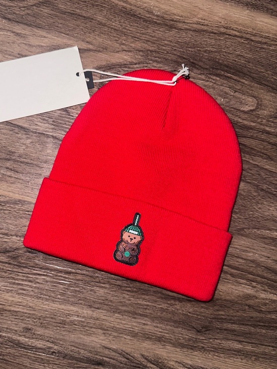 NWT Starbucks Bearista Red Beanie One Size